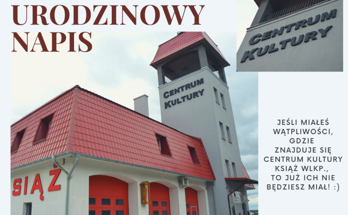 urodzinowy napis na CK
