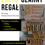 Żółto-czarny regał