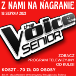 Jedź z nami na nagranie programu The Voice of Senior!