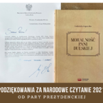 Podziękowanie od Pary Prezydenckiej za Narodowe Czytanie 2021