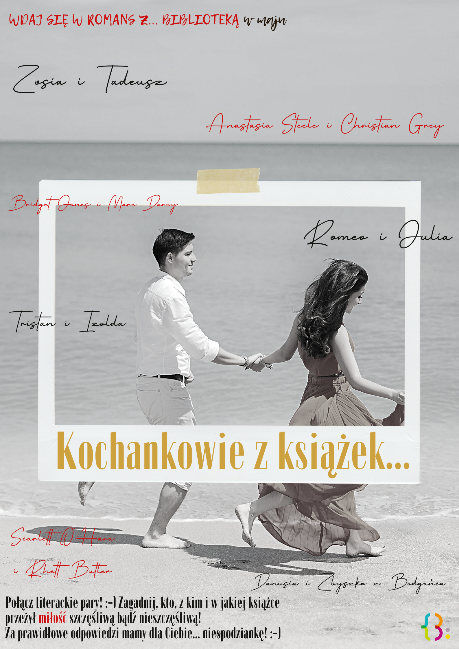 Zdjęcie przedstawia plakat "Kochankowie z książek".