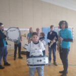 Ksiąska Orkiestra Dęta z wizytą w Szkole Podstawowej w Jaraczewie