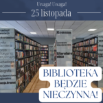 Jutro biblioteka będzie nieczynna!