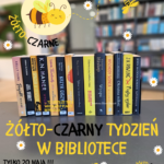 Żółto-czarny tydzień w ksiąskiej bibliotece