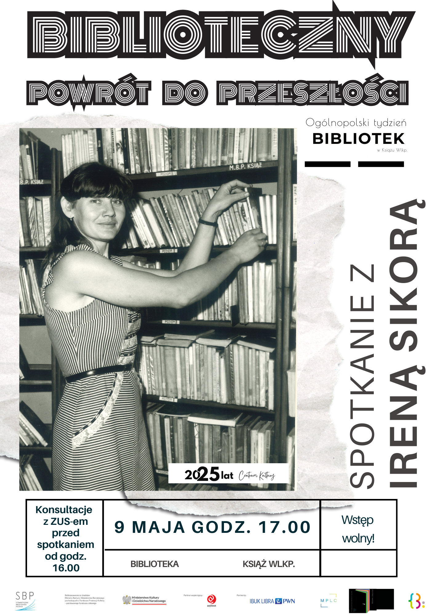Biblioteczny powrót do przeszłości - weź udział w spotkaniu z Ireną Sikorą!