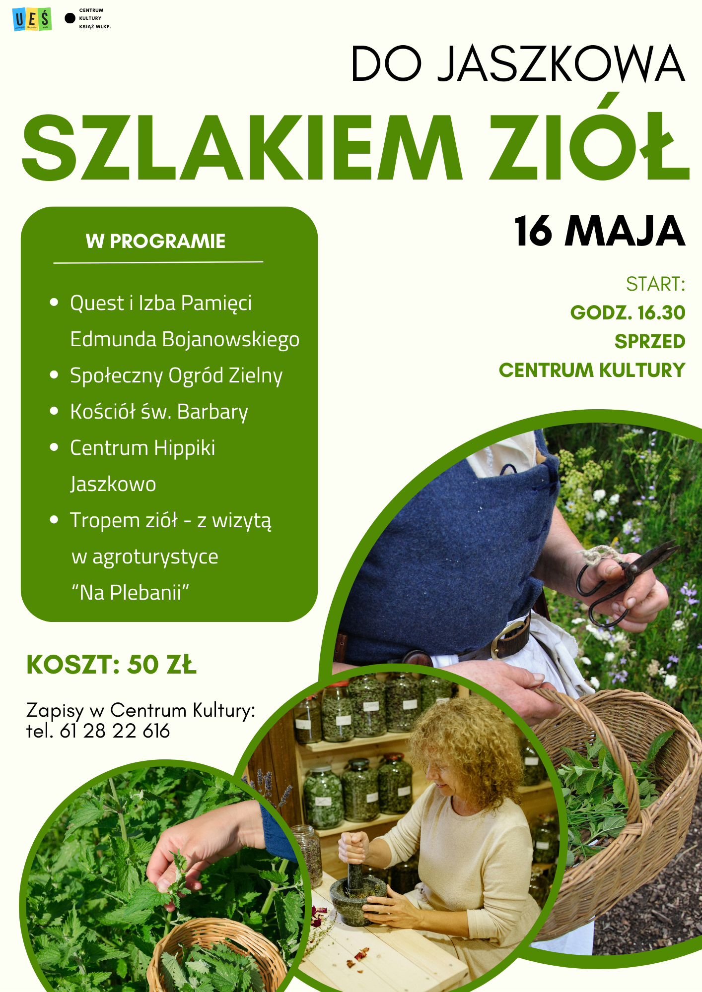 Jedź z nami do Jaszkowa szlakiem... ziół!