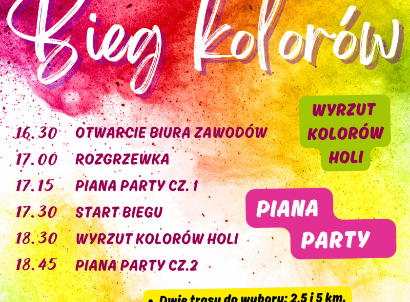 Bieg kolorów 2025 plakat