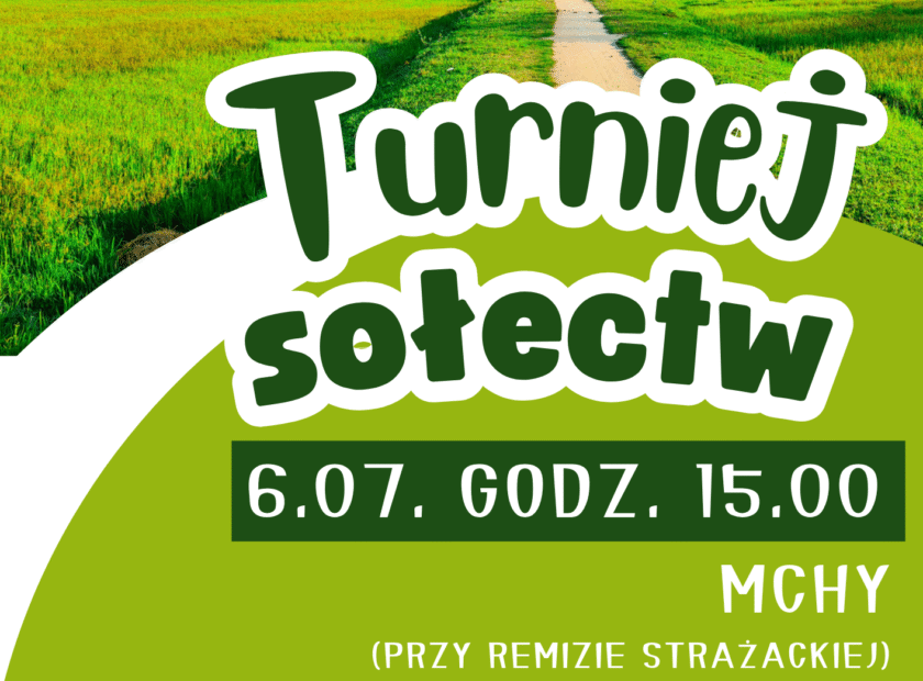 Turniej sołectw 2025 plakat
