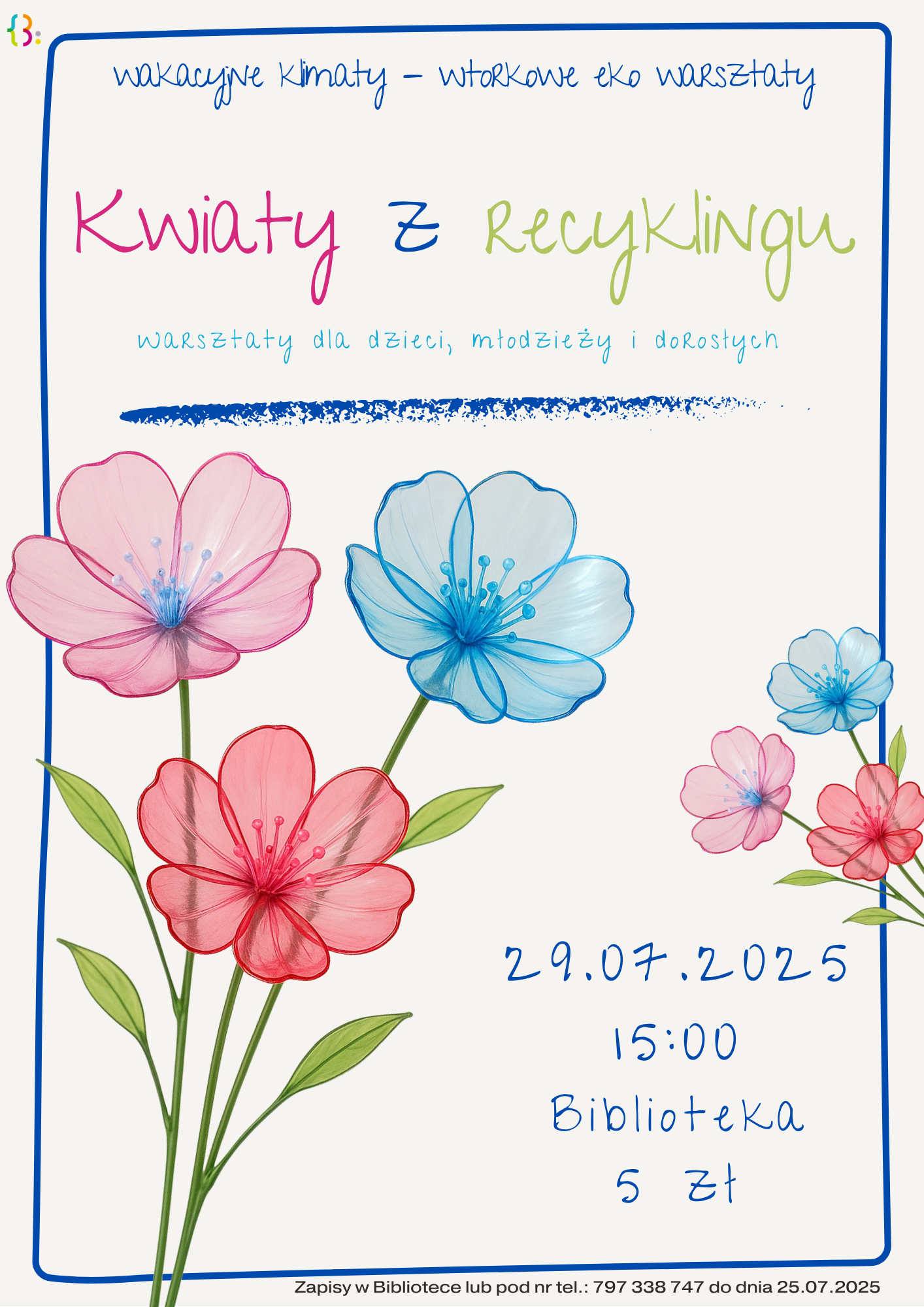 Zrób z nami kwiaty z recyklingu!