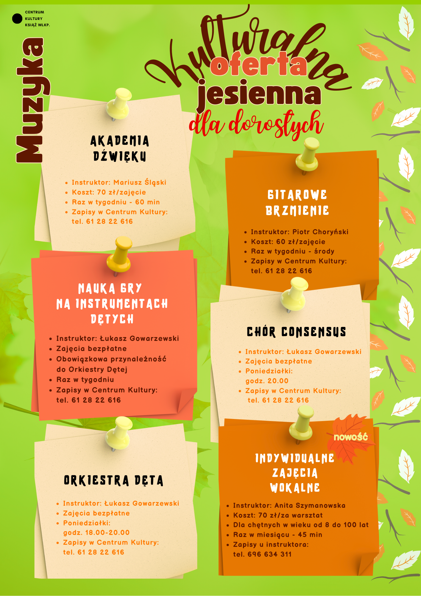 Startuje kulturalna oferta jesienna dla dorosłych!