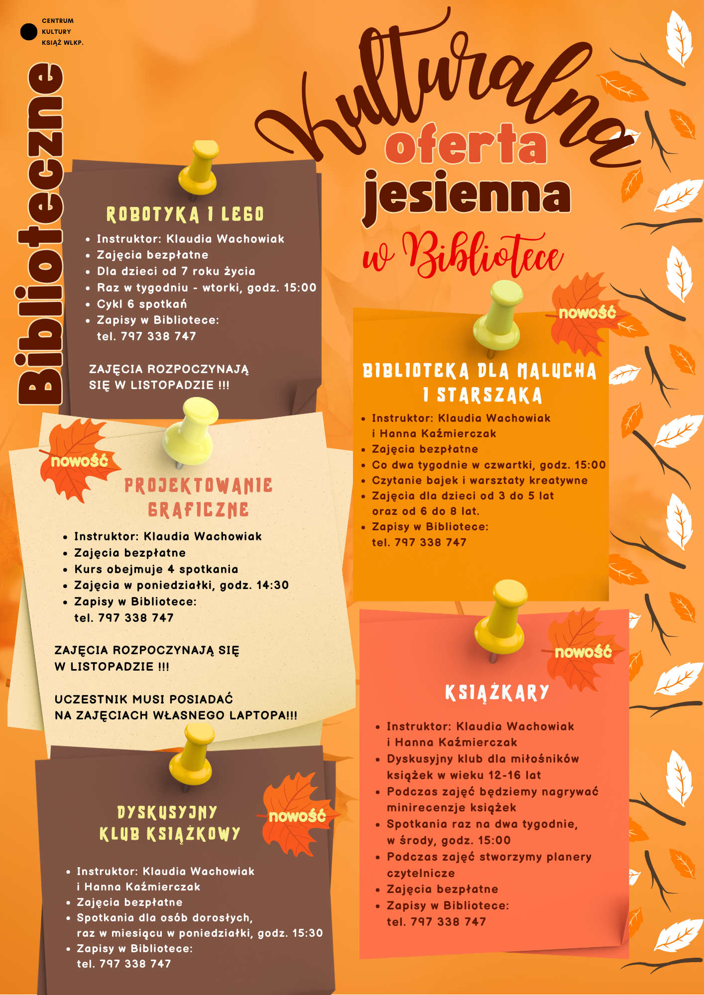 Co się zadzieje jesienią w bibliotece?