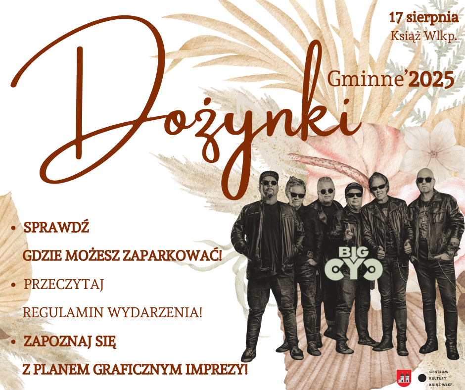 Dożynki Gminne'2025 - informacje organizacyjne