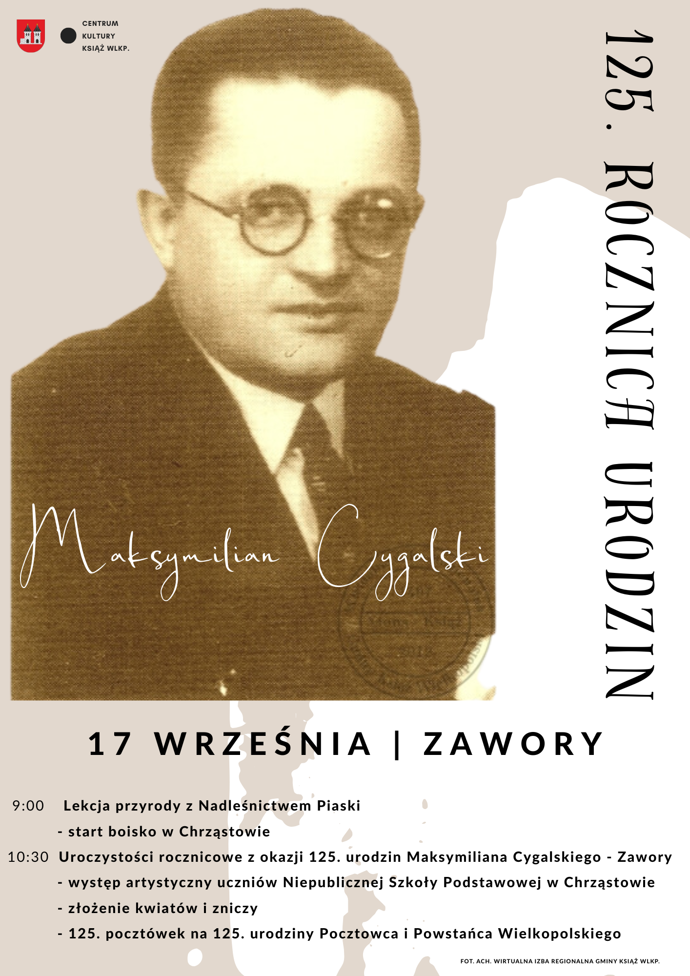 Weź udział w obchodach 125. urodzin Maksymiliana Cygalskiego!