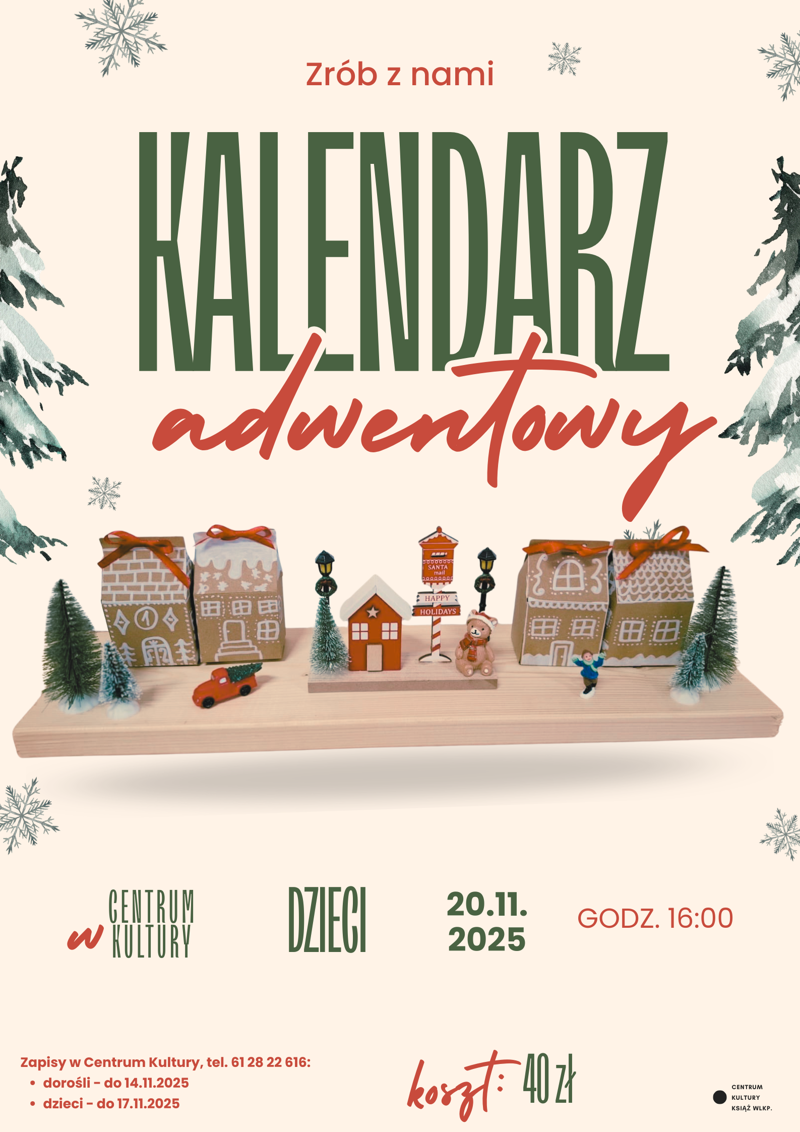 Uwaga! Ostatnie miejsca na warsztaty adwentowe dla dzieci!