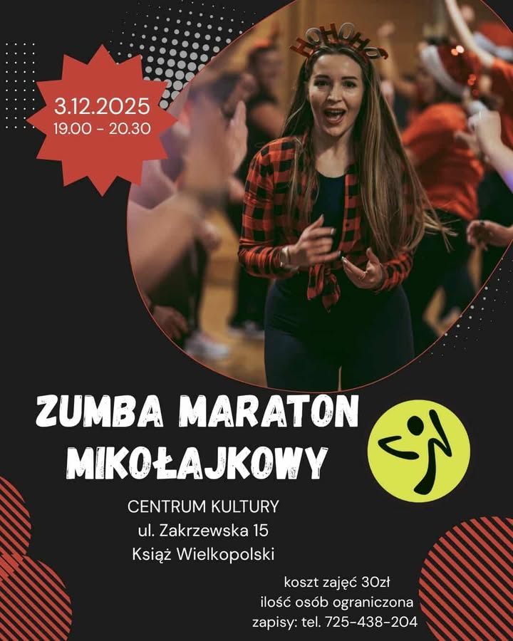 Wpadnij na Mikołajkową zumbę!