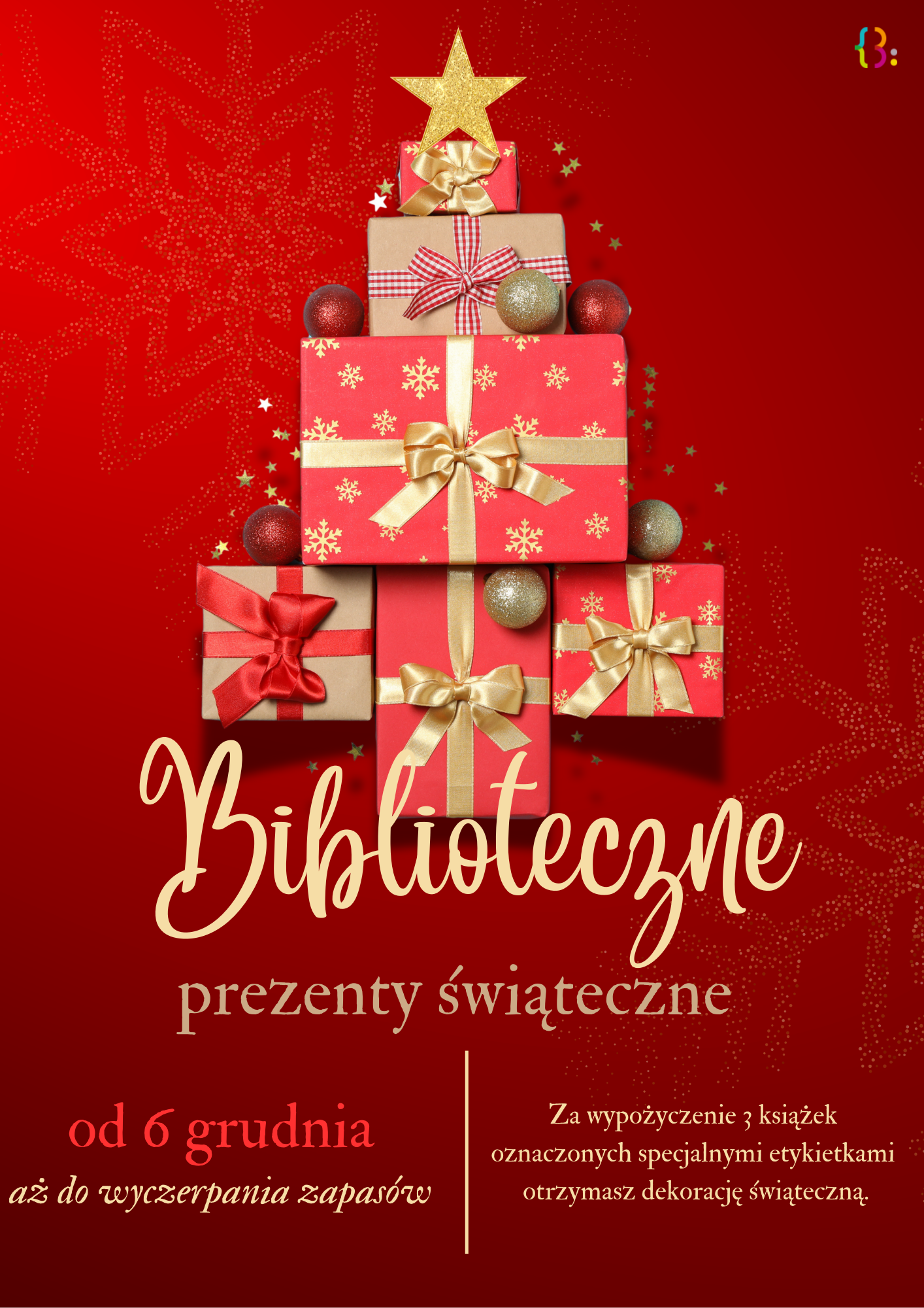 Biblioteka rozdaje świąteczne prezenty