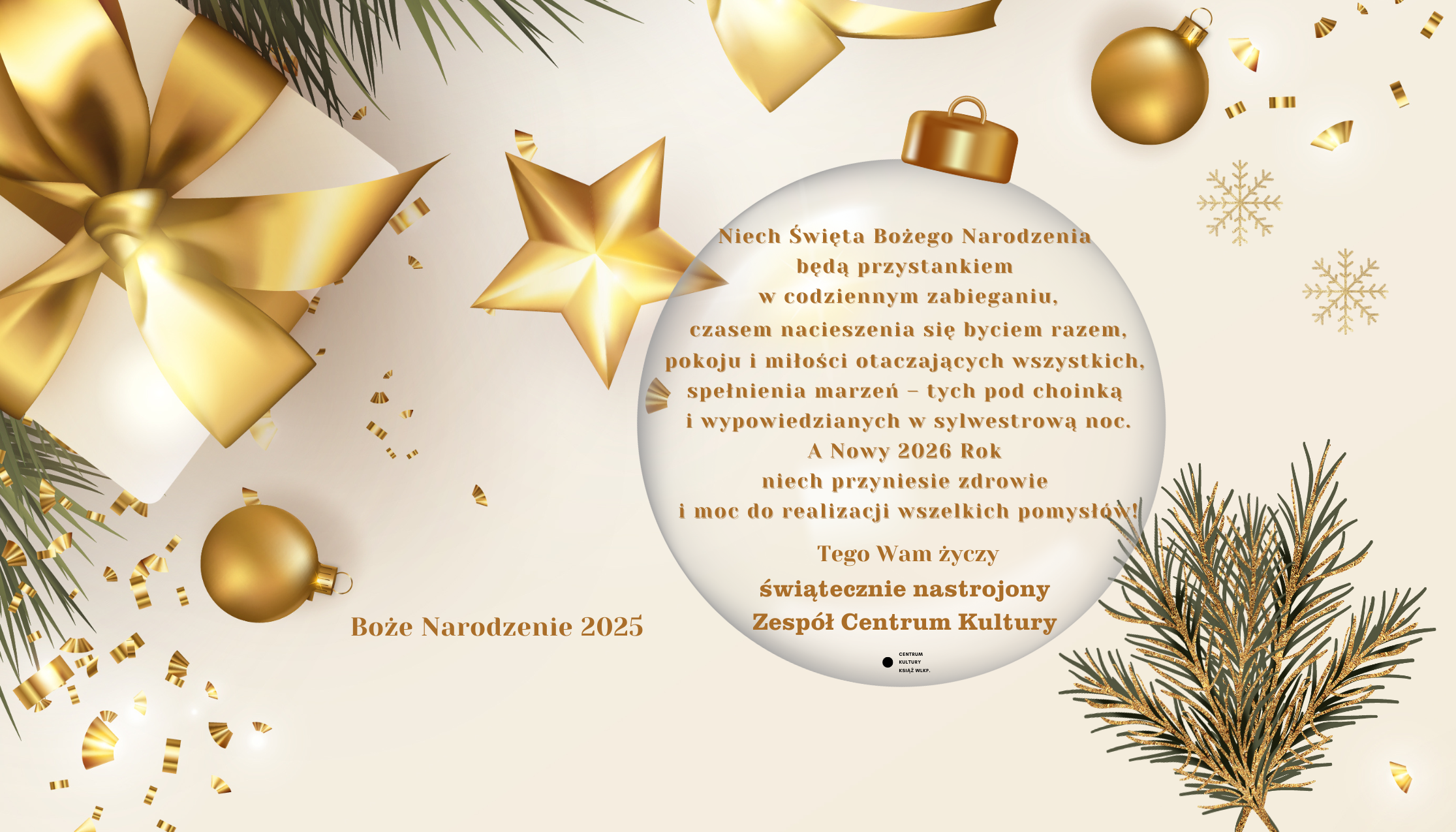 Kulturalnych świąt i do zobaczenia w Nowym 2026 Roku!