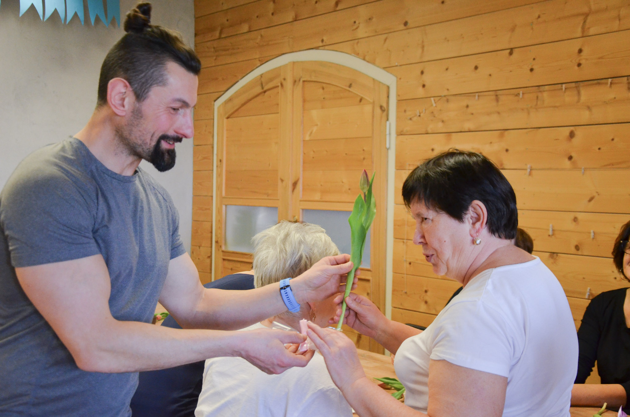 Kwiatki na Fizjoterapii dla seniora