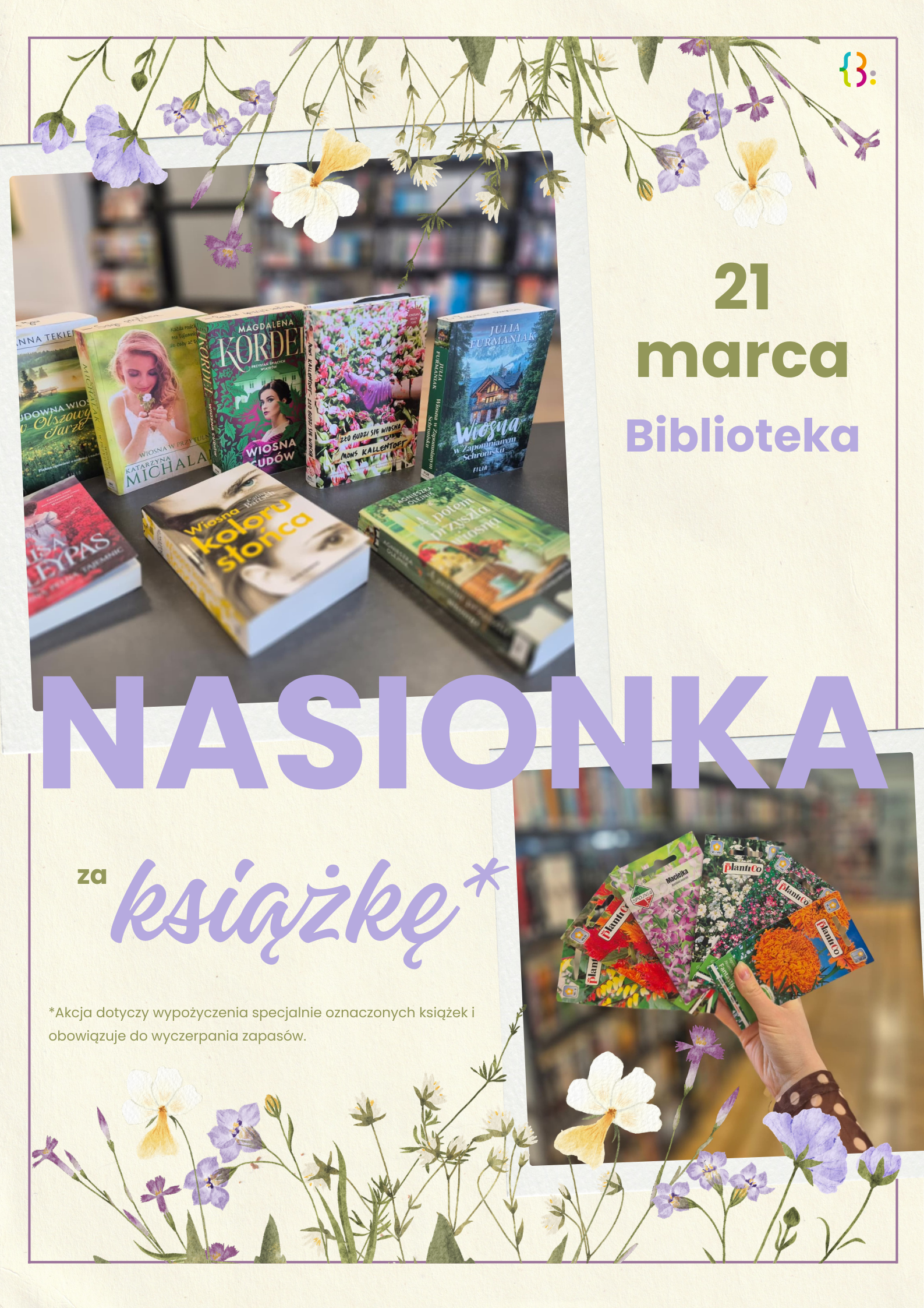 Nasionka za książkę