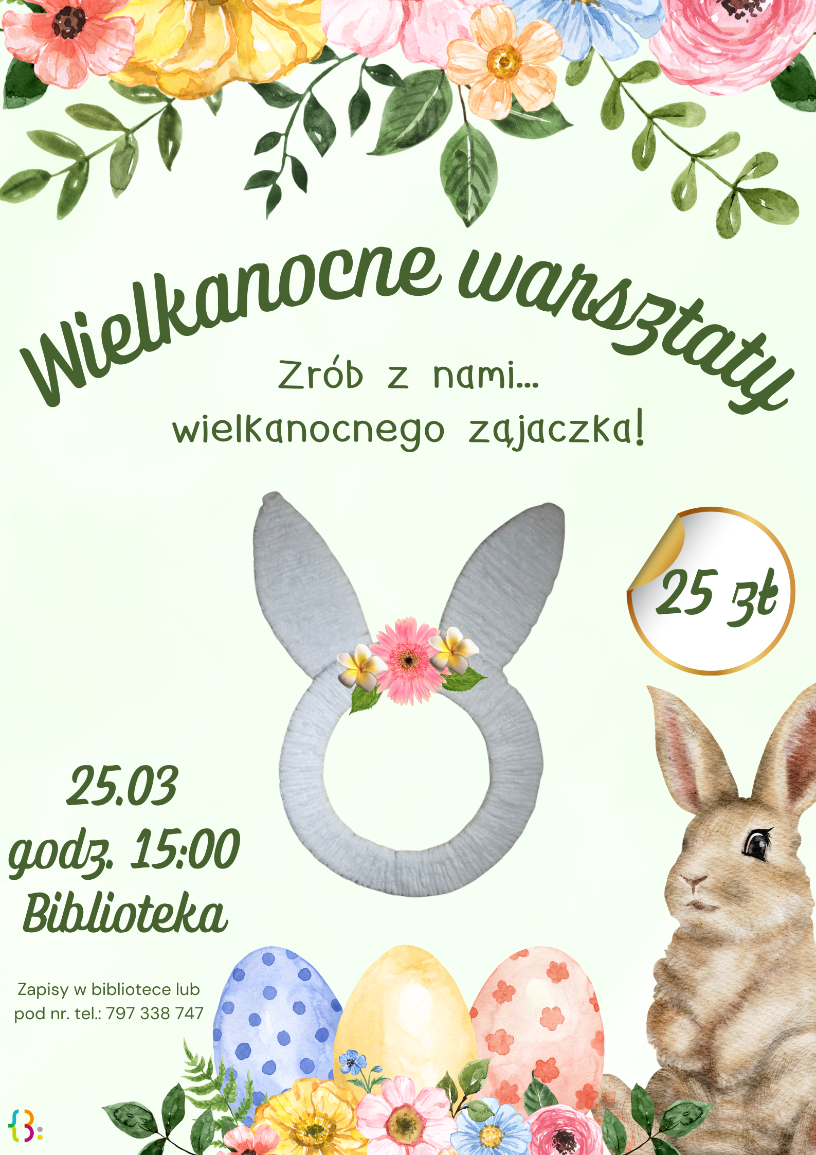 Zrób z nami wielkanocnego zajączka w bibliotece!