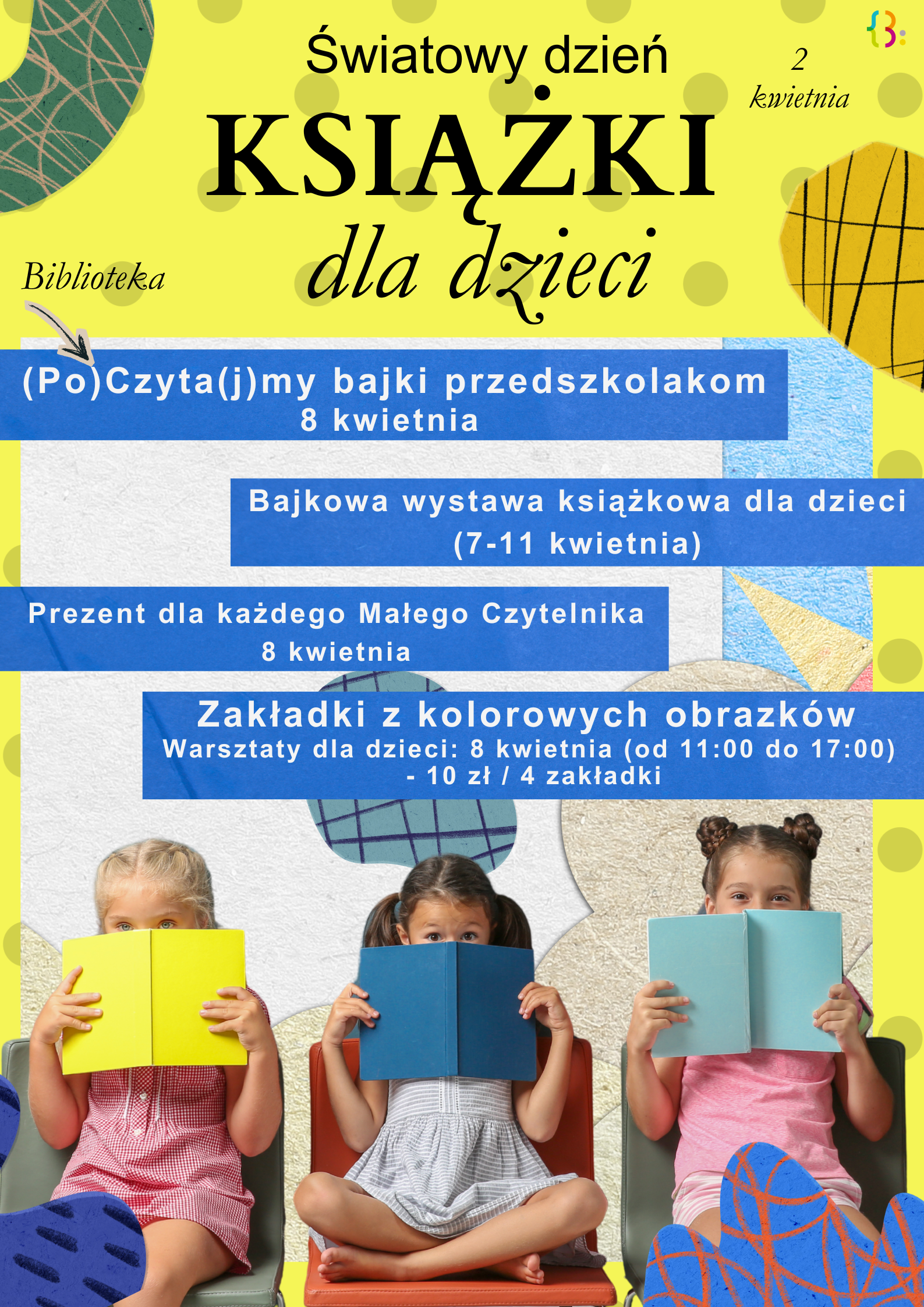 Światowy Dzień Książki dla Dzieci - sprawdź akcje biblioteczne dla najmłodszych czytelników!
