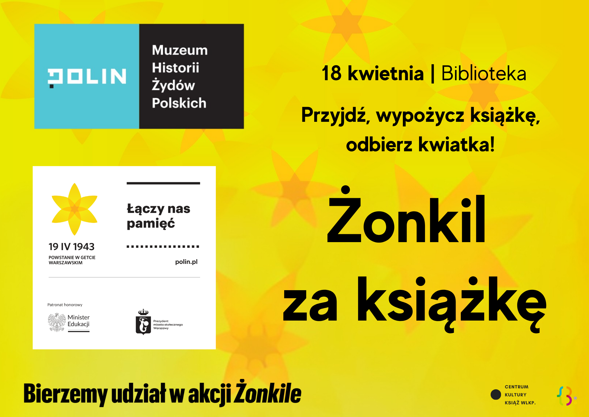 Wypożycz książkę, odbierz żonkila!