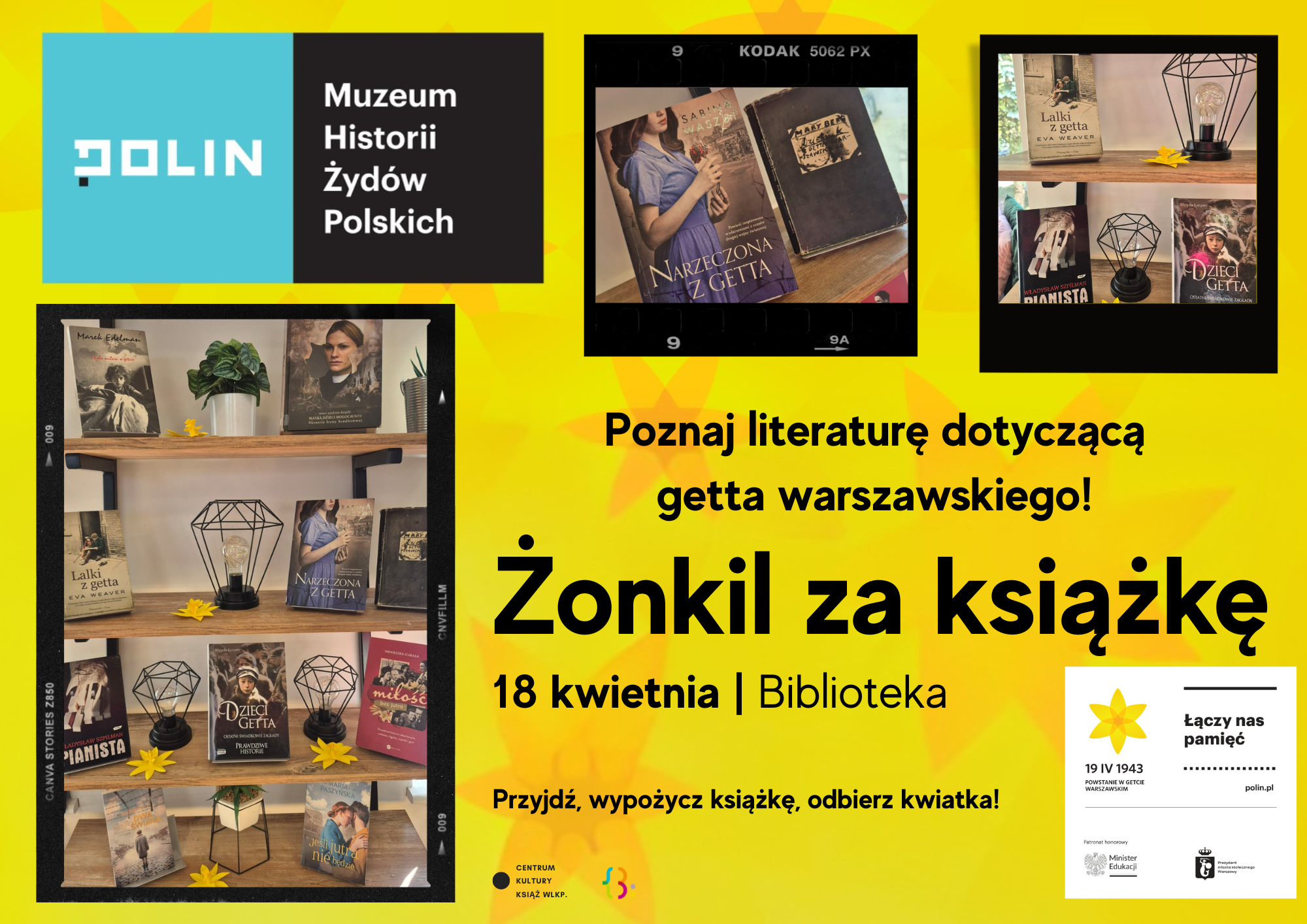 Żonkile i książki o getcie warszawskim