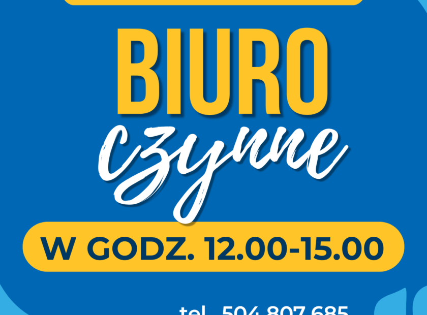 biuro Jary na majówkę