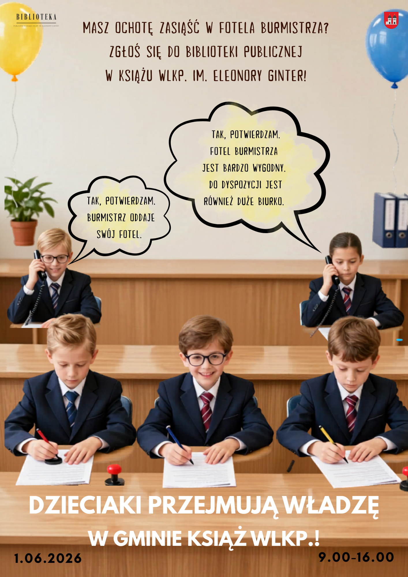 Dzieciaki przejmują władze w gminie 2026