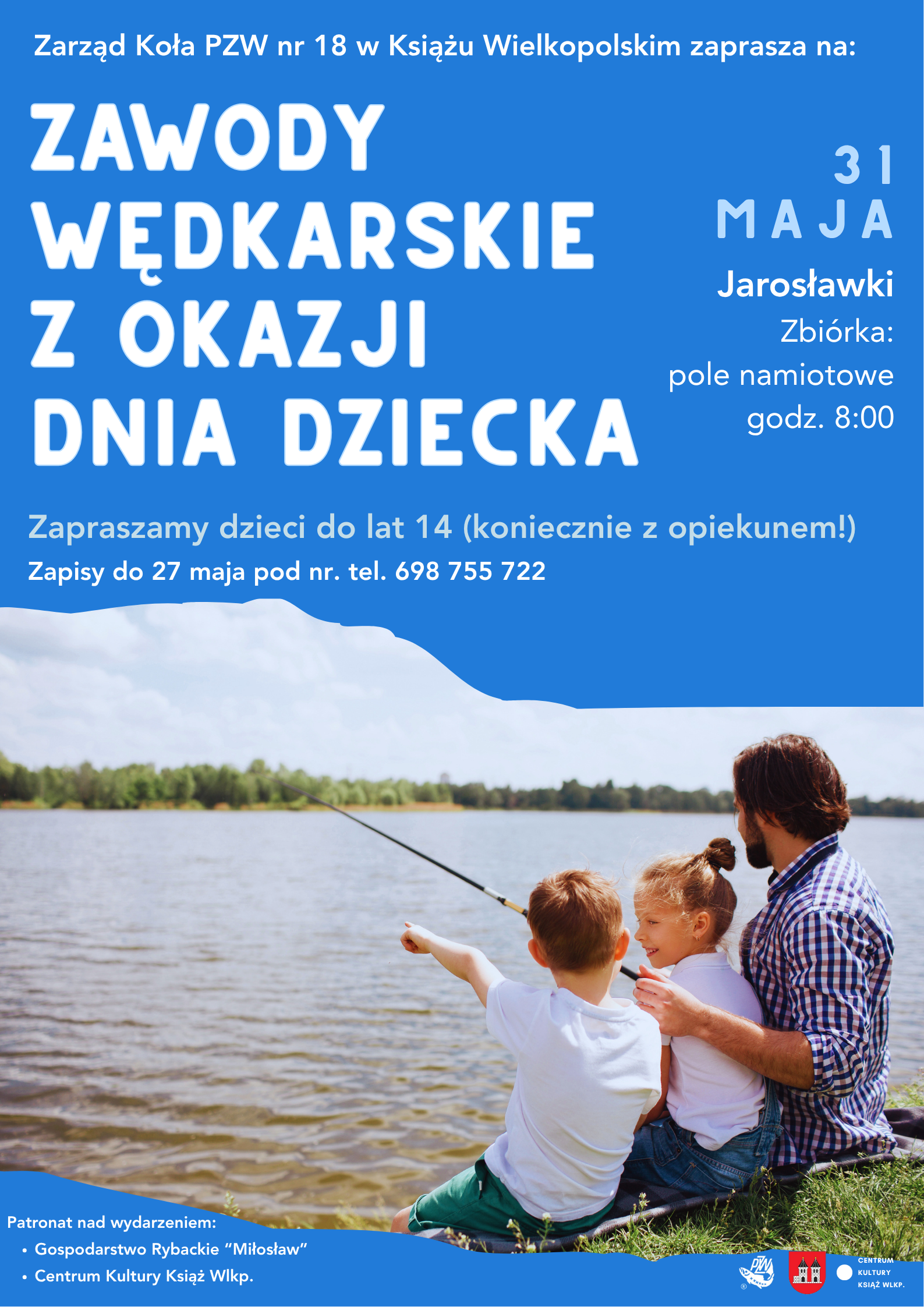Spędź Dzień Dziecka w Jarosławkach nad jeziorem i z… wędką!