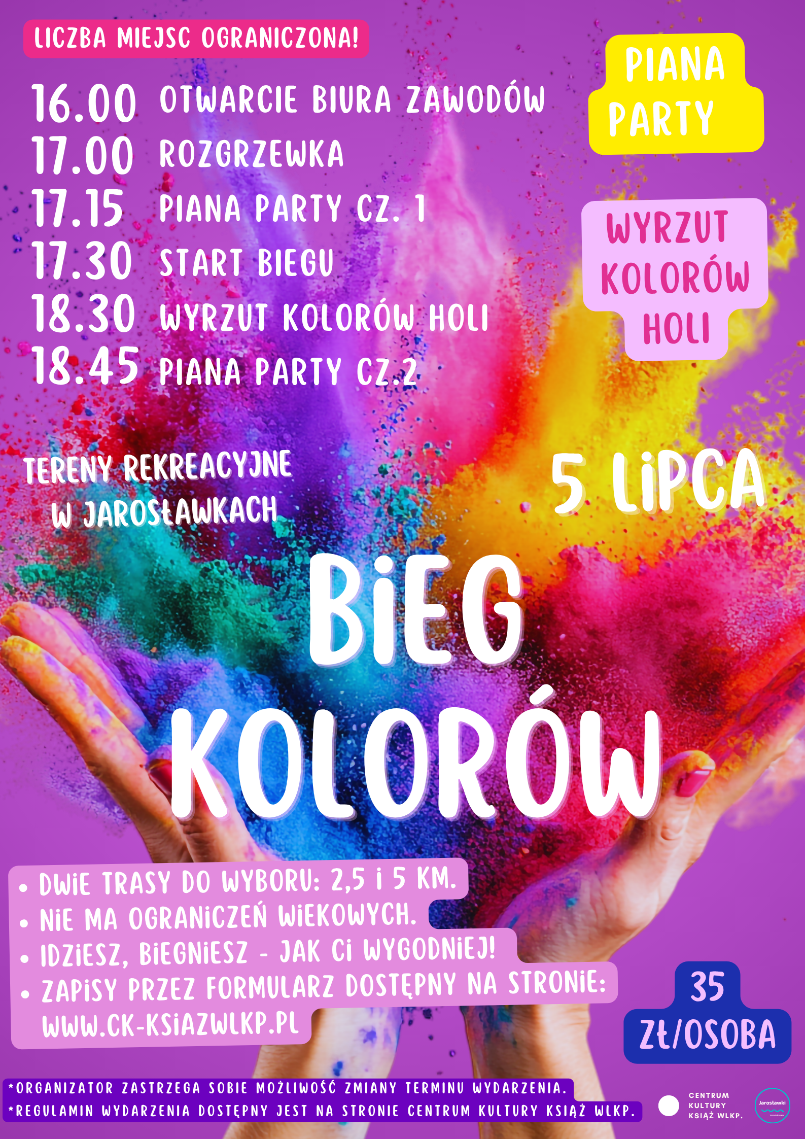 Zapisz się już dziś na Bieg Kolorów!