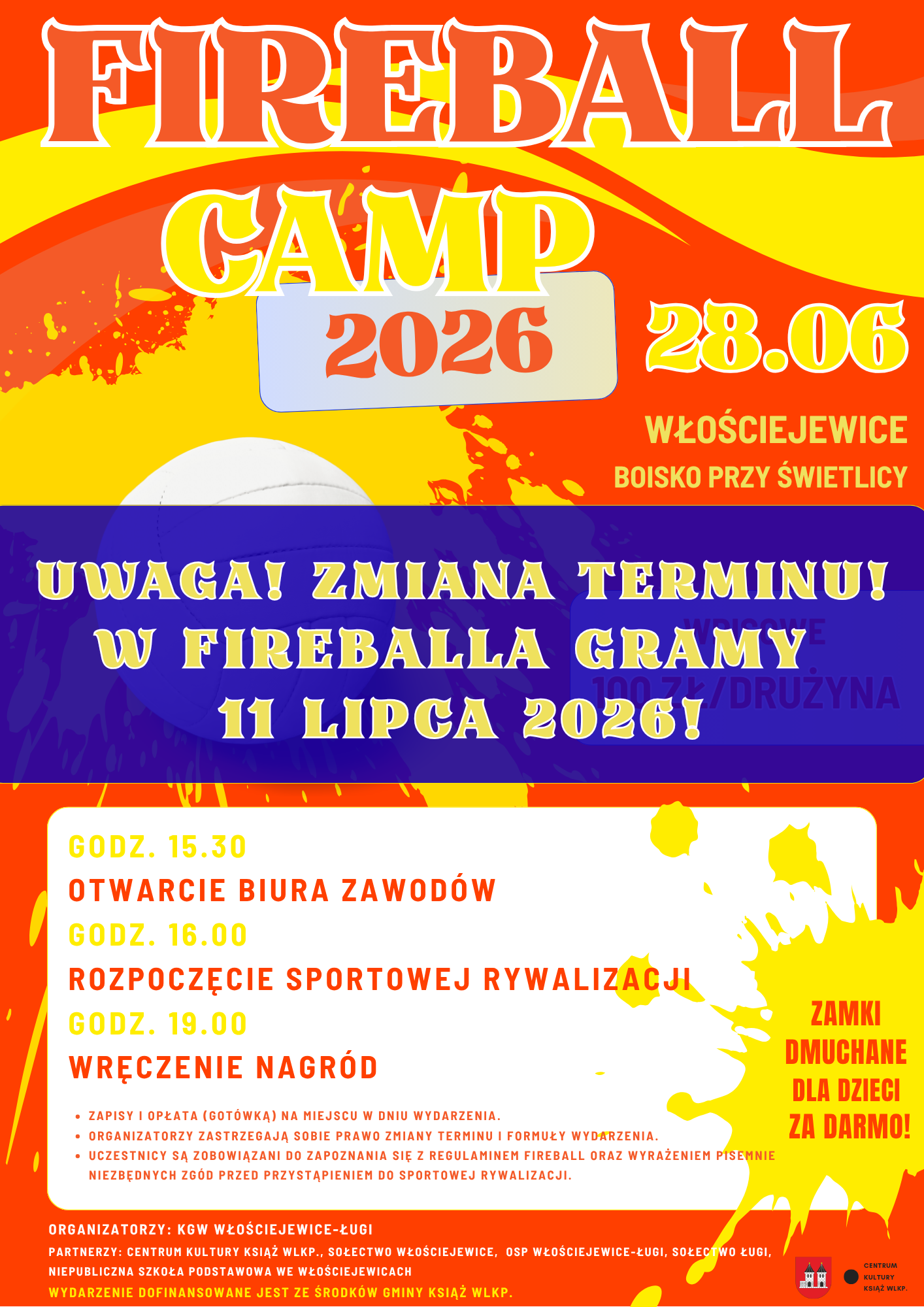 Fireball Włościejewice 2026 zmiana terminuu