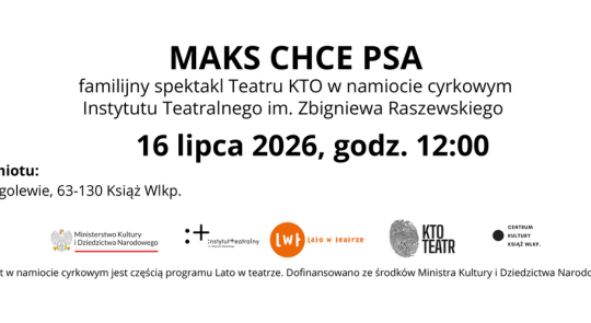 Maks chce psa - bezpłatna wejściówka na godz. 12.00