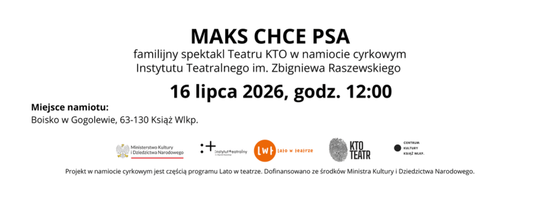 Maks chce psa - bezpłatna wejściówka na godz. 12.00