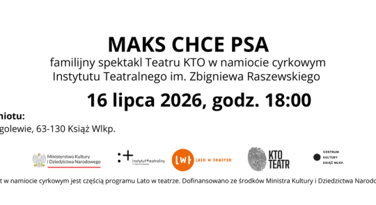 Maks chce psa - bezpłatna wejściówka na godz. 18.00