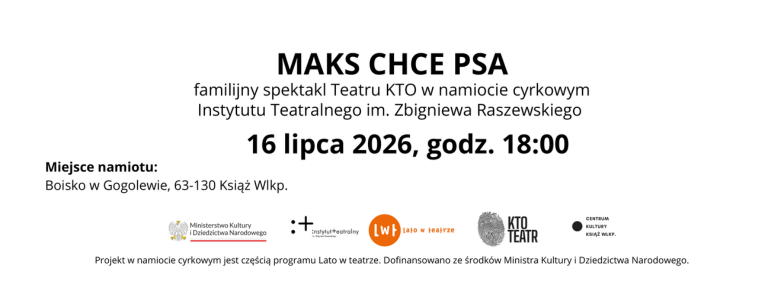 Maks chce psa - bezpłatna wejściówka na godz. 18.00