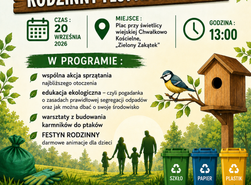 plakat Chwałkowo Koscielne