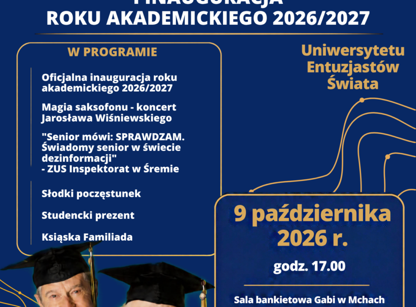 Gminny Dzień Seniora UEŚ plakaty 20262027