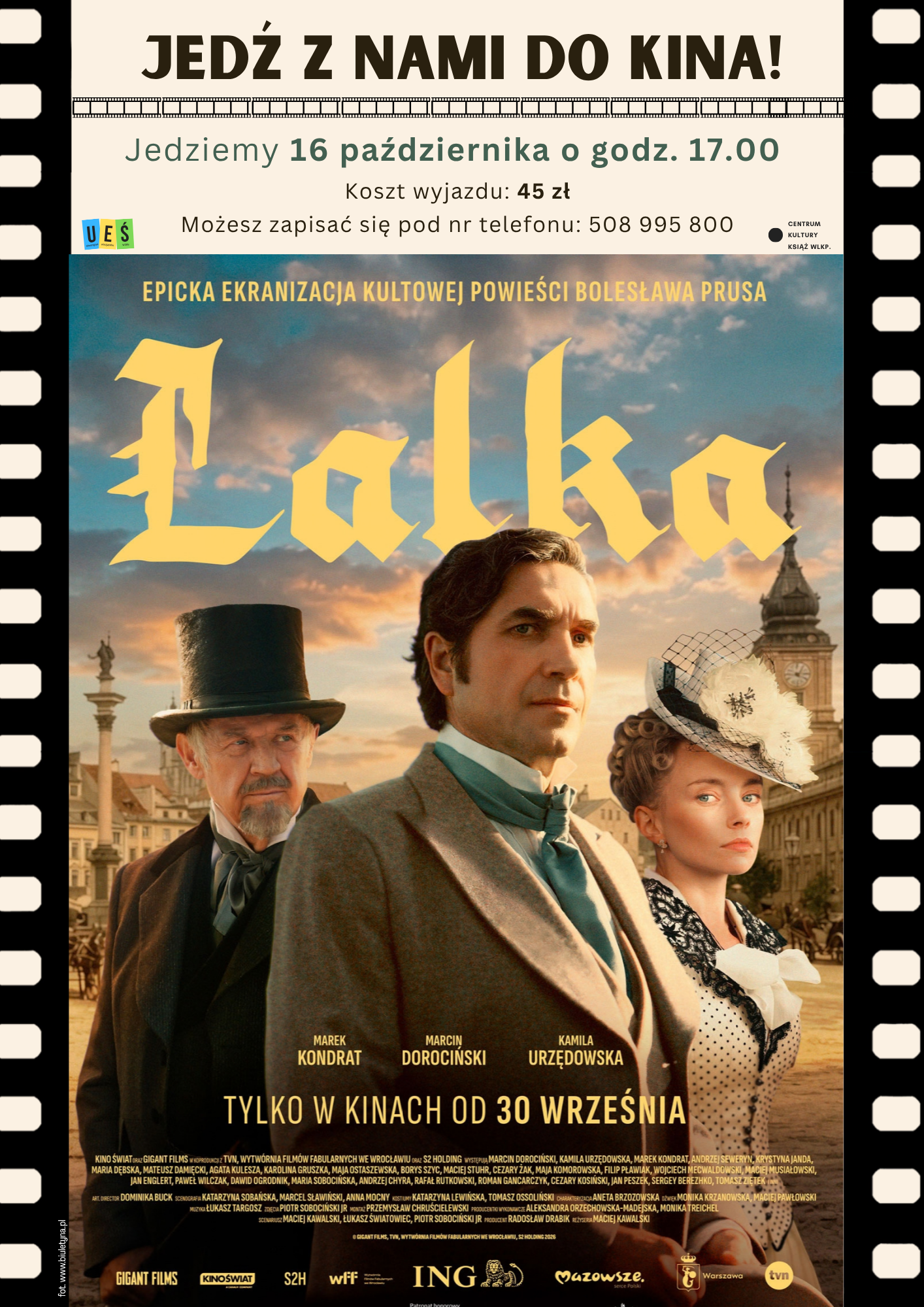 Lalka wyjazd kino