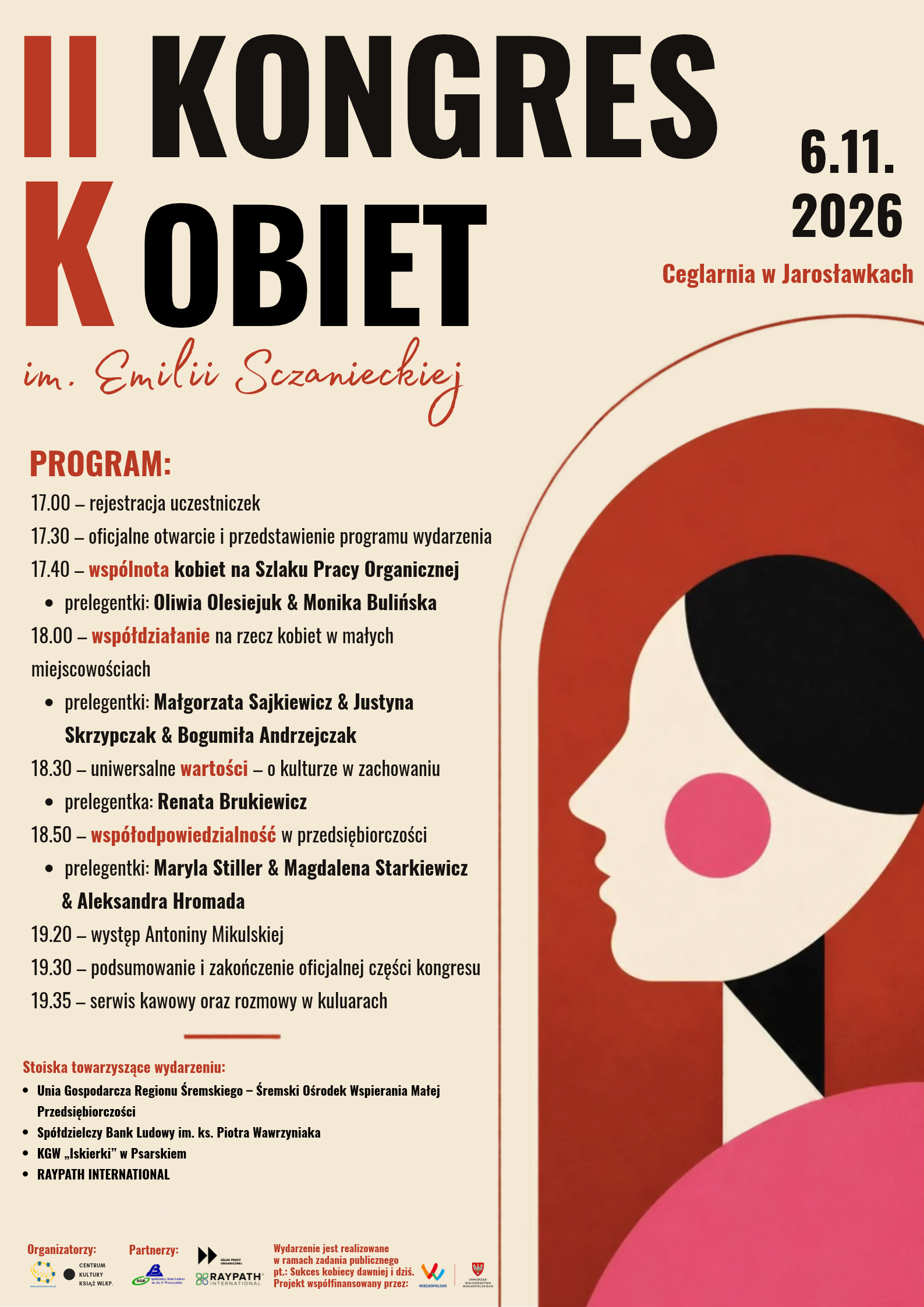 Plakat Kongresu Kobiet w Ceglarni