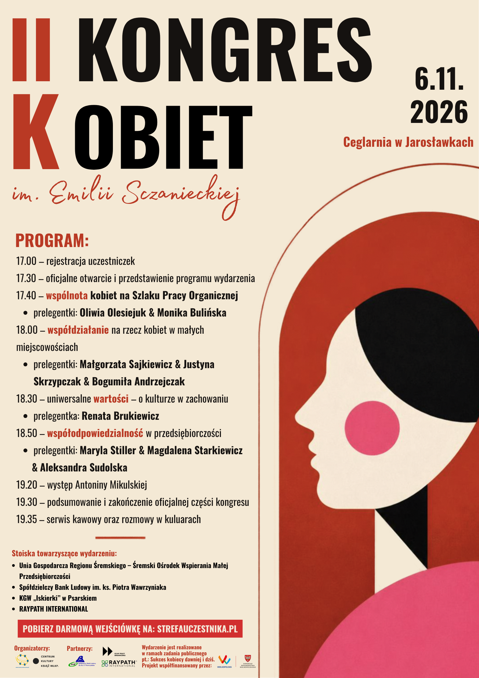 Plakat Kongresu Kobiet w Ceglarni