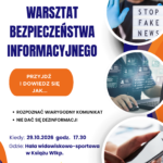 Przyjdź na warsztat bezpieczeństwa informacyjnego!
